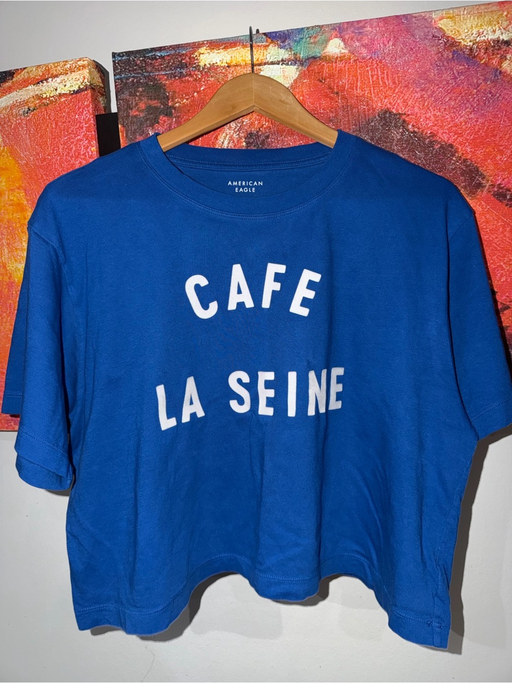 AE Boxy Destination Graphic T-Shirt. Size: M